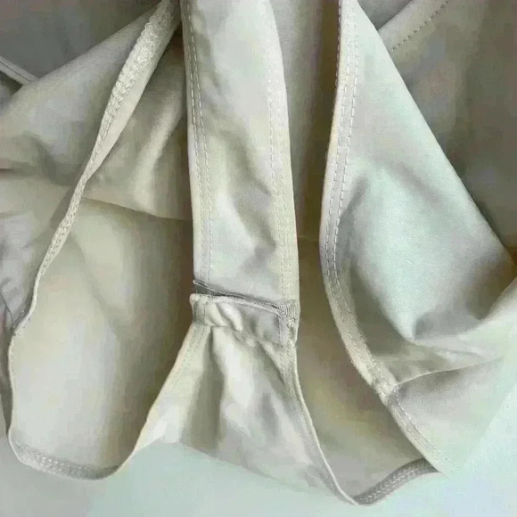 MANGO Cut-Out Back Bodysuit Bone White Size S - Picture 7 of 9